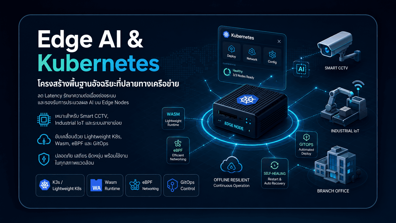 การบริหารจัดการ Kubernetes (K8s) ในสถาปัตยกรรม Edge Computing
