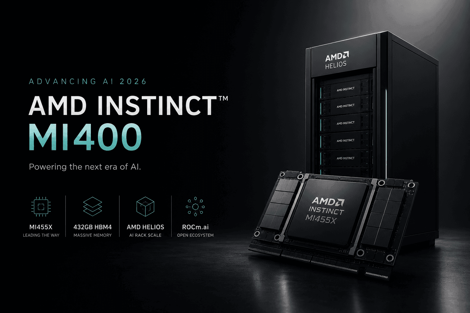 AMD จัดหนักงาน Advancing AI 2026: เปิดตัวชิป AI ตระกูล MI400 ล็อตใหญ่ ท้าชน CUDA และ NVIDIA